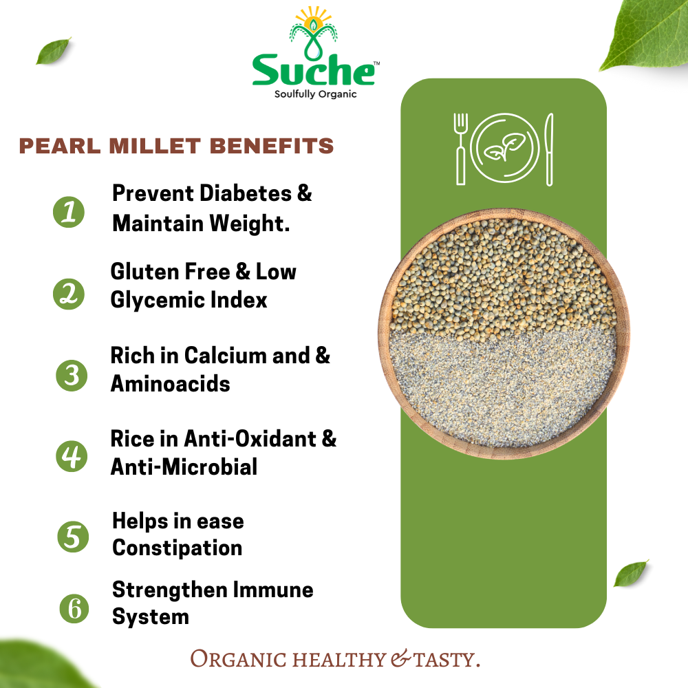 Organic Pearl Millet Rava/Semolina