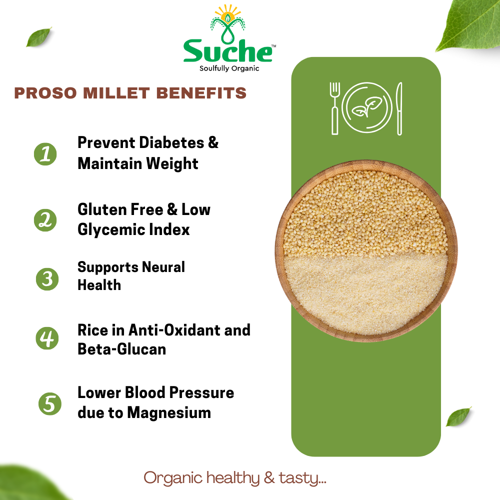 Organic Proso Millet Rava/Semolina